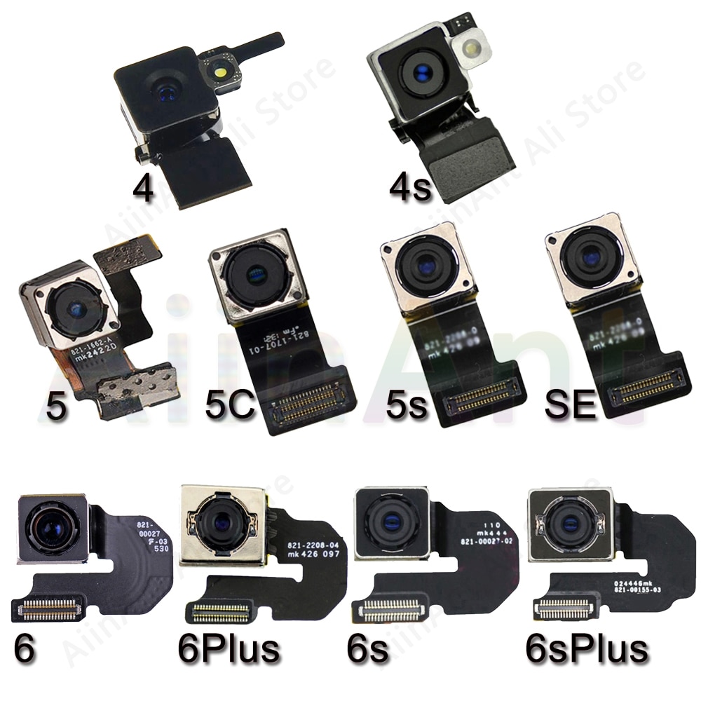 Original Main Rear Camera Flex For iPhone 6 6s Plus SE 5s 5 Back Camera Flex Cable Repair Phone Parts