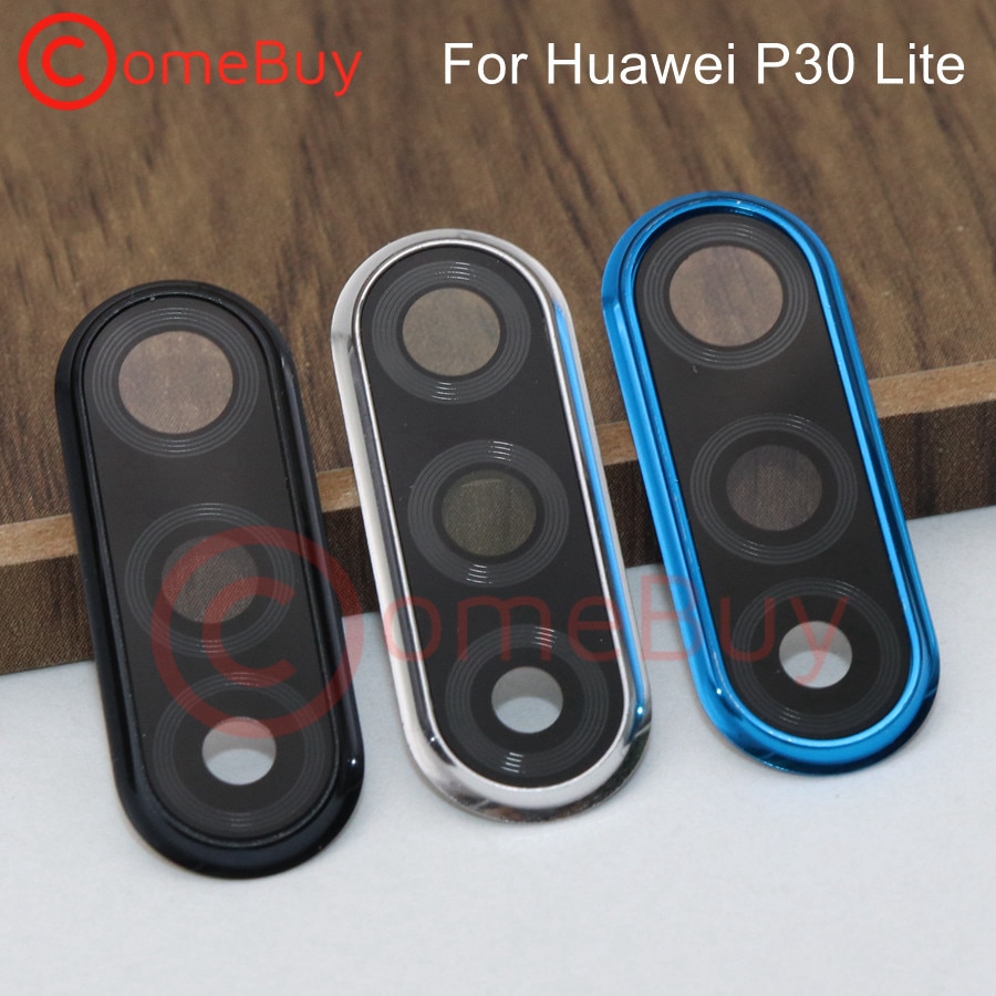 Rear Camera Frame For Huawei P30 Lite Camera Lens Glass+Back Camera Frame Honor 20S/20 Lite Camera Lens Russia Edition MAR-LX1H