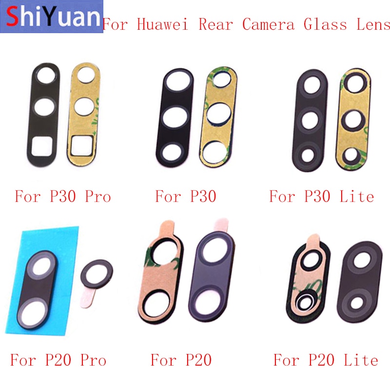 Original Rear Back Camera Lens Glass Replacement for Huawei P30 P30 Pro P30 Lite P20 Pro P20 Lite with sticker