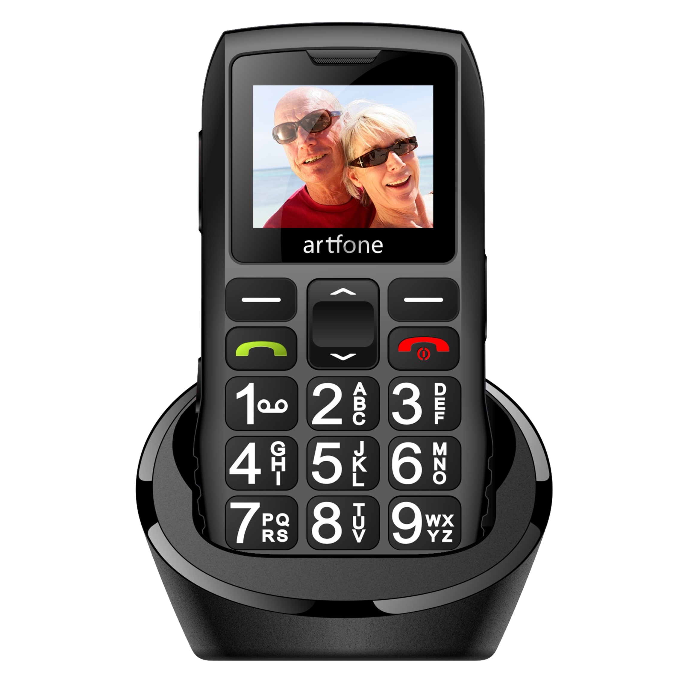 Big Button Mobile Phone for Elderly, artfone C1+ Dual SIM Unlocked, 1400mAh Battery, Unlocked Senior Mobile Phone with SOS Emerg