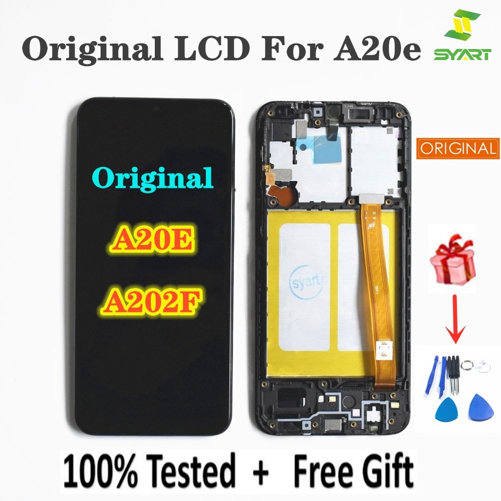 New Original LCD Screen For Samsung Galaxy A20E A202 SM-A202F A202DS A202F/DS LCD Assembly LCD Display Touch Digitizer For A202