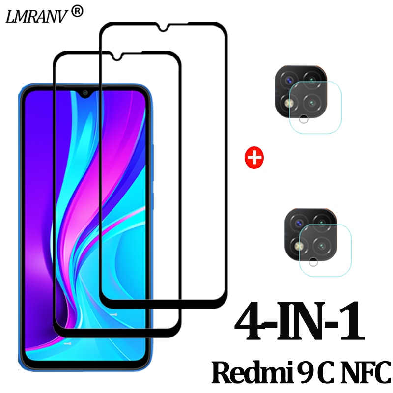 Redmi-9C-NFC Glass Camera Protector for Redmi 9 C NFC Protective Glass 9A 9C Redmi Screen Protector Xiaomi 9C Screen Protectors