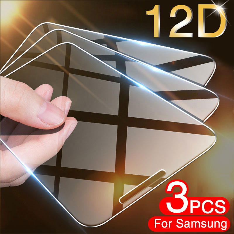 3Pcs Tempered Glass for Samsung Galaxy A7 2017 A8 A9 A5 A6 Plus A750 2018 Screen Protector Glass for Samsung J7 J5 J4 J6 J8 Film