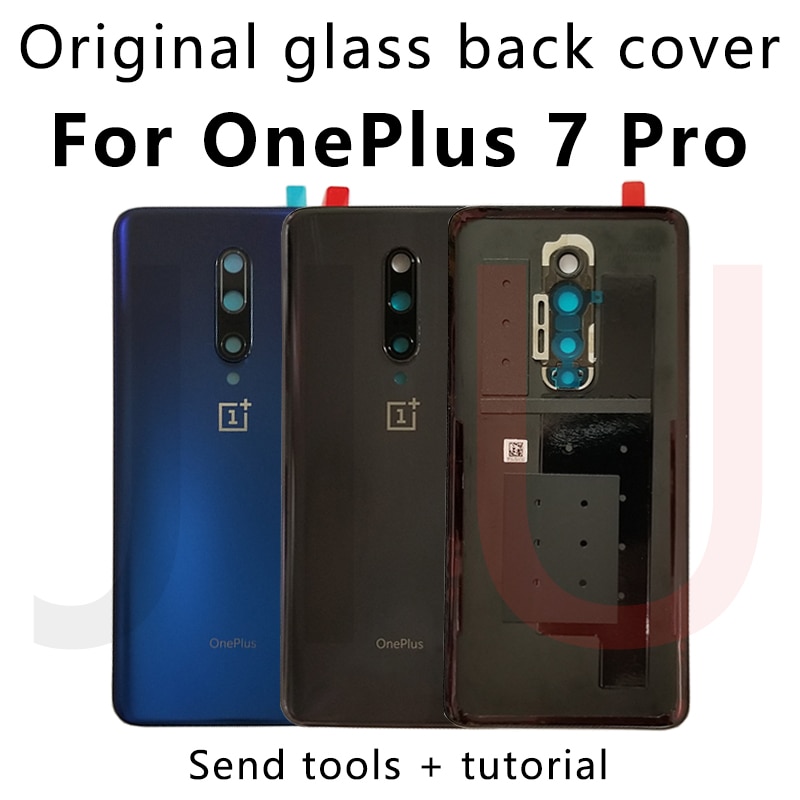 For OnePlus 7 Pro,100% Original Battery Glass Back Cover Replace the back case for oneplus7pro New Rear Housing Glass Case