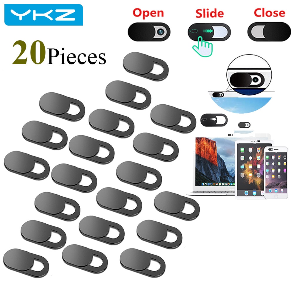 Universal Mobile Phone Privacy Sticker WebCam Cover Shutter Magnet Slider Plastic For iPhone 12 Web Laptop Tablet camera cover