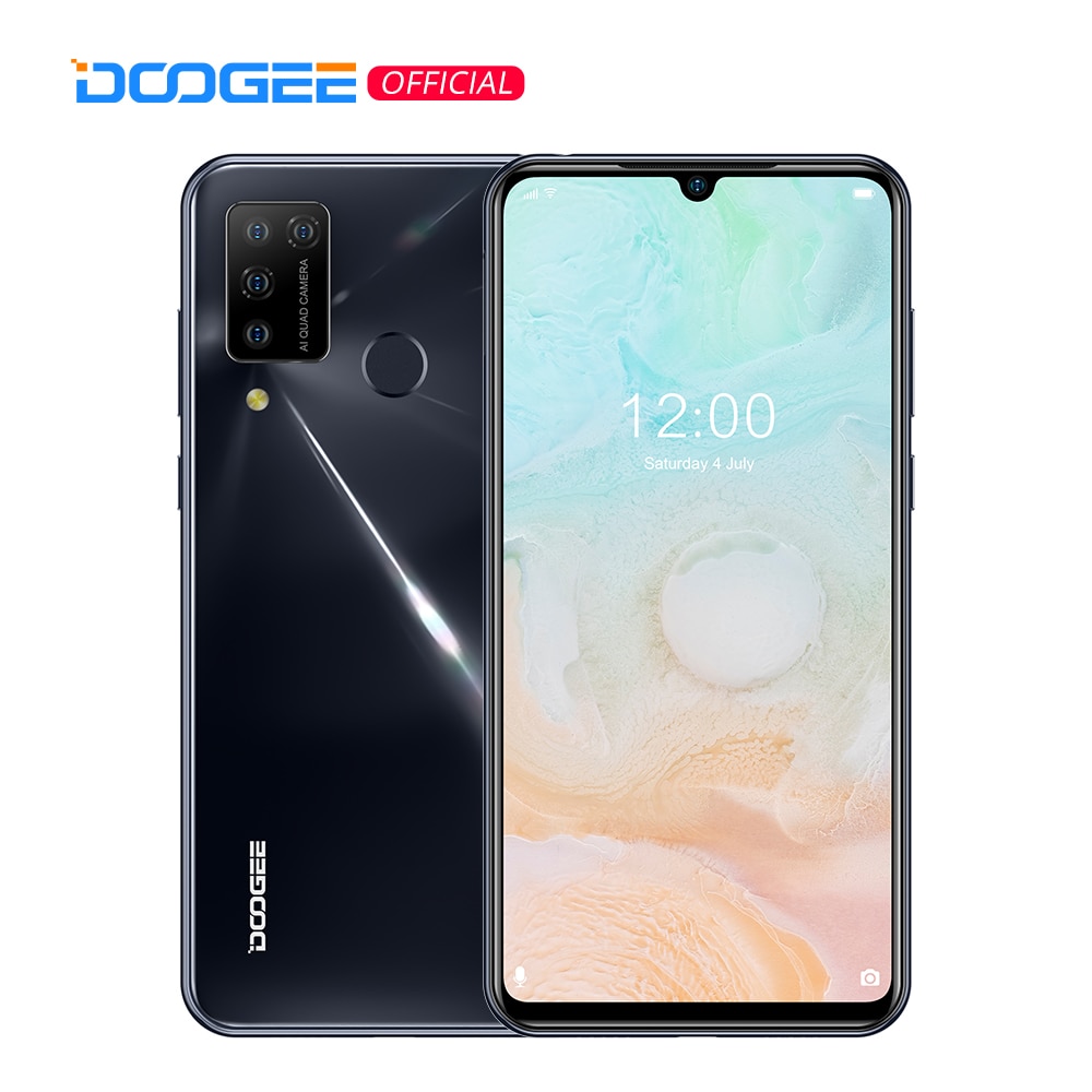 DOOGEE N20 Pro Helio P60 Octa Core Quad Camera Mobile Phones 6GB RAM 128GB ROM Global Version 6.3" FHD+ Android 10 OS Smartphone