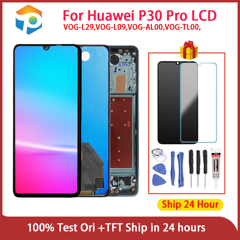 Test AAA+++ 6.47'' LCD For Huawei P30 Pro LCD Display Touch Screen Digitizer Assembly for Huawei P30 Pro Replacement Screen