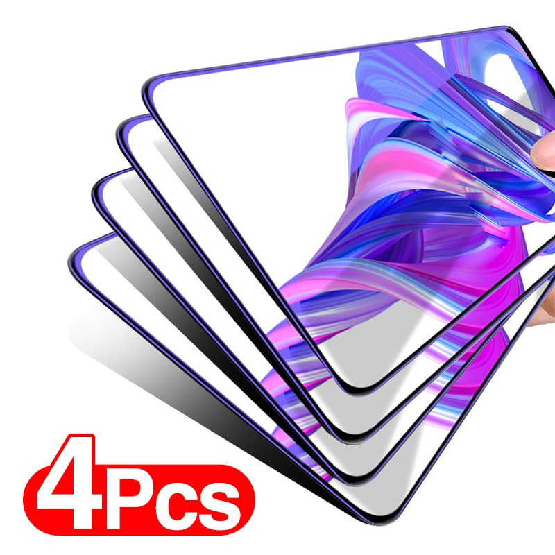 4PCS Tempered Glass on For Samsung Galaxy A50 A51 A52 A71 Protective Glass For Samsung A50S A30S A90 A20E Screen Protector Film