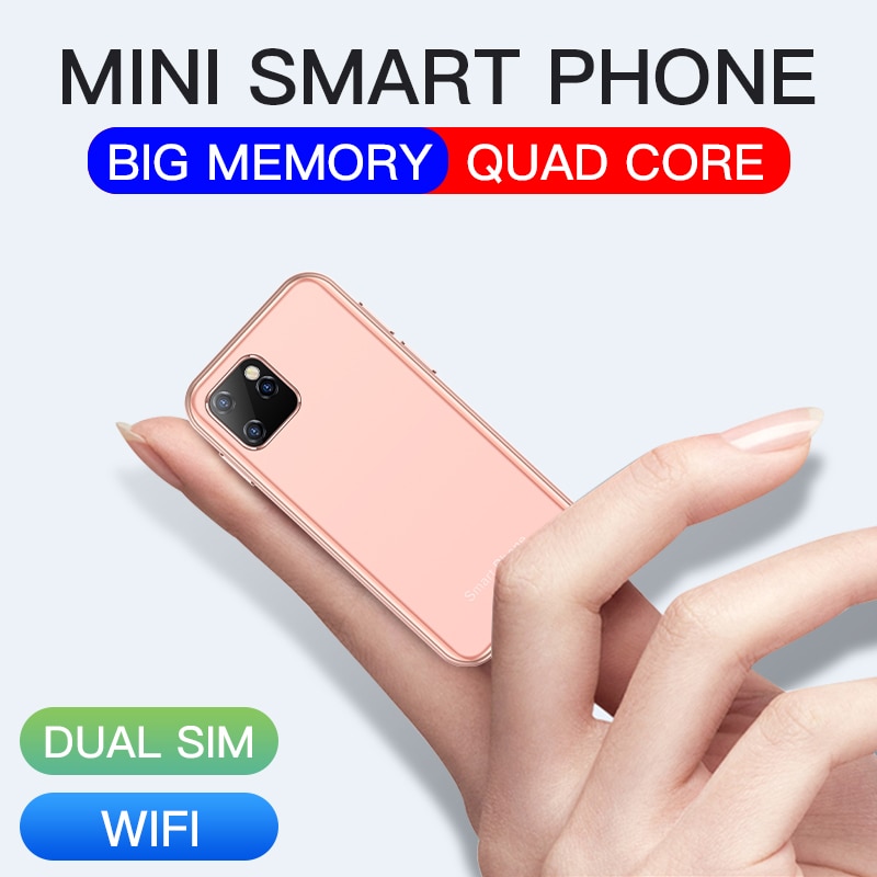 Mini Android 6.0 Cell Phones With 3D Glass Slim Cute Smartphone Google Play Market Body HD Camera Dual Sim Quad Core UNIWA XS11