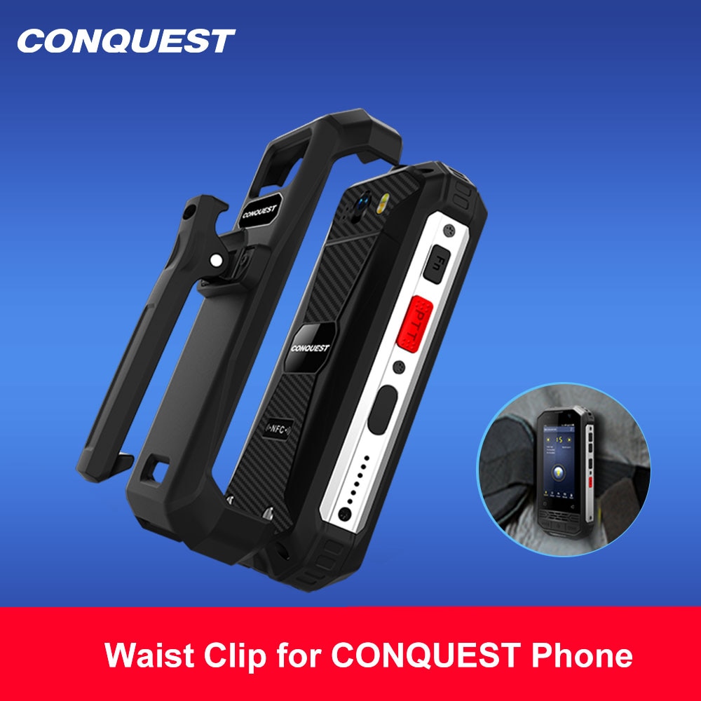 CONQUEST 100% Original Waist clip for S6 S8 S9 S11 S12 S16 S18 S19 F2 Series Rugged Smartphone