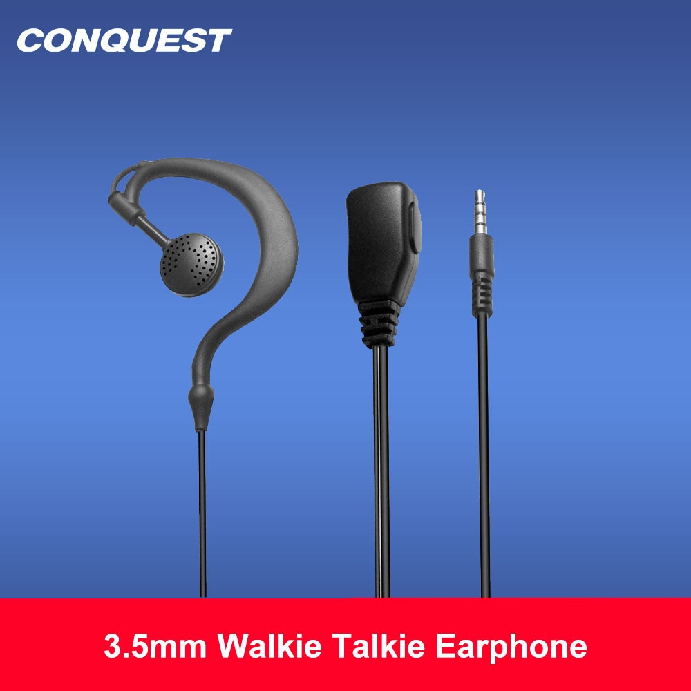 CONQUEST High Quality 3.5mm Earphone with PPT Microphone Series Rugged Smartphone