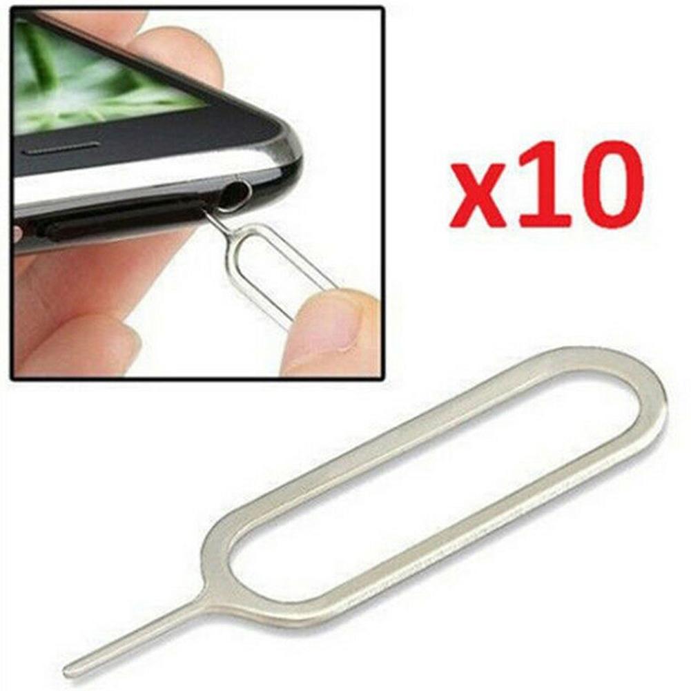 10Pcs Universal Metal SIM Card Tray Pin Ejector Remover Neddle for Phone Tablet