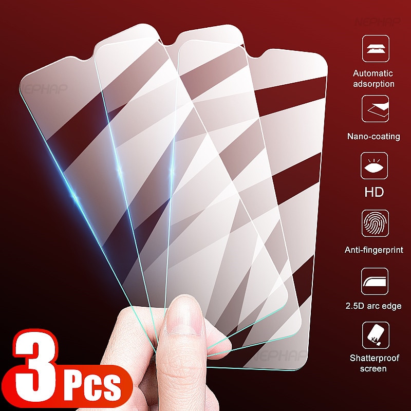 3Pcs Tempered Glass For Xiaomi Redmi Note 9S 8 8T 7 6 9 Pro Max Screen Protector On For Redmi 9 9A 9C 8 8A 7 7A 6 6A Film Glass