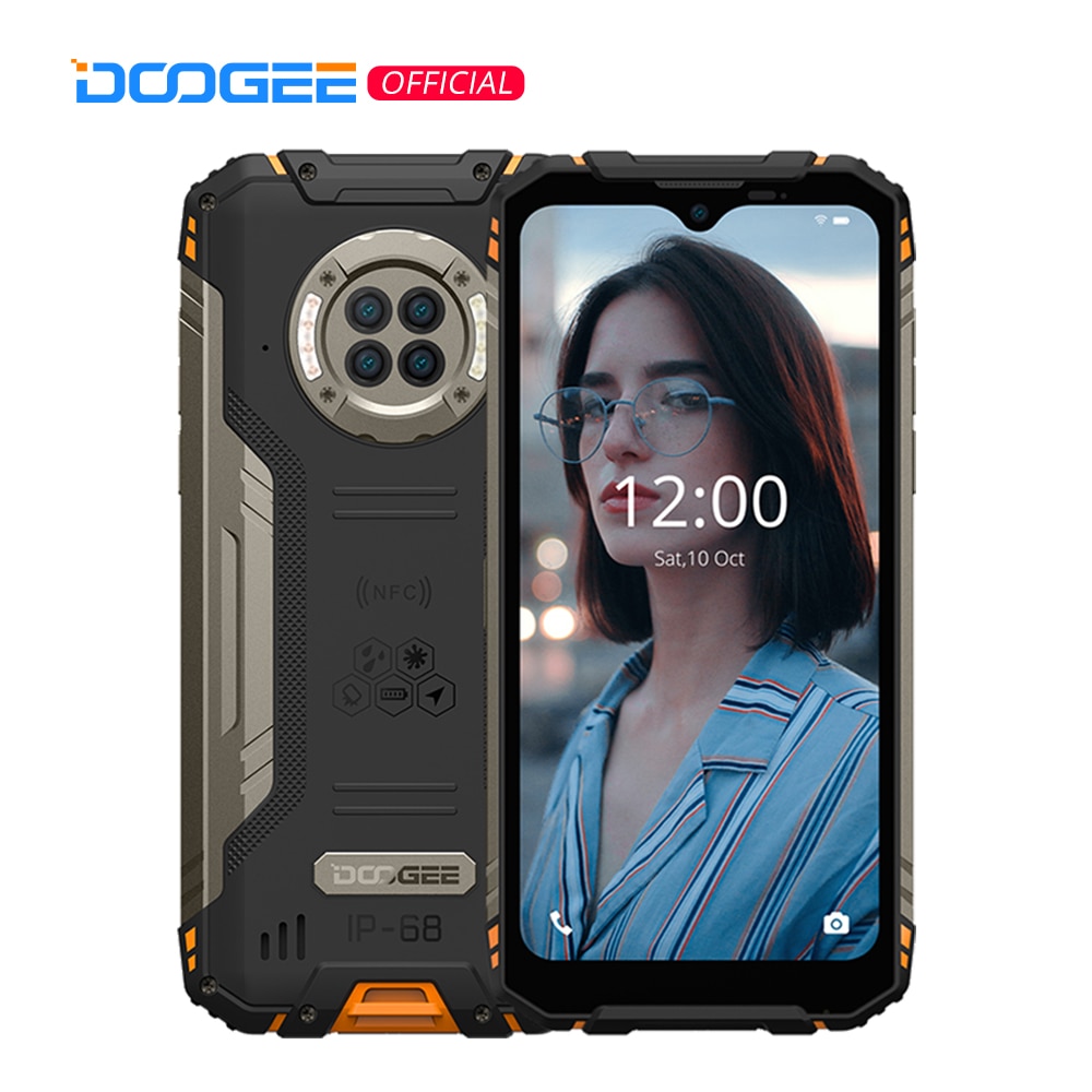 DOOGEE S96 Pro Rugged Phone 48MP Round Quad Camera Rugged Phone 20MP Infrared Night Vision Helio G90 Octa Core 8+128GB NFC 6.22