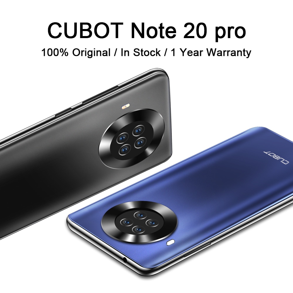 CUBOT Note 20 Pro Cell Phone 8GB 128GB Rear Quad Camera 12MP NFC Smartphone 4g 6.5″ HD Display Android 10 Telephone 4200mAh