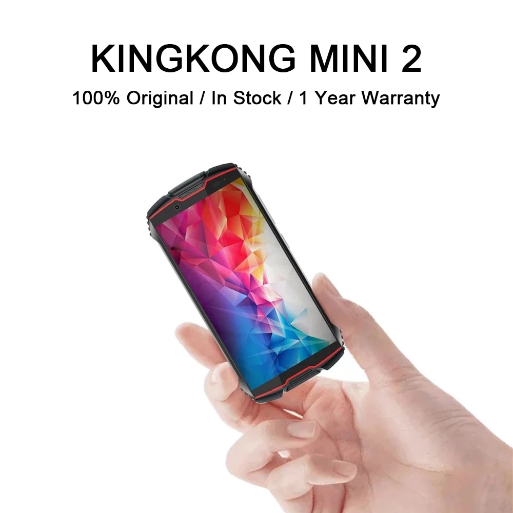 Cubot Kingkong Mini 2 Rugged Smartphone Android 10.0 Pie 4 Inch QHD Display Dust-Proof Durable Waterproof Mobile Phone 3000mAh