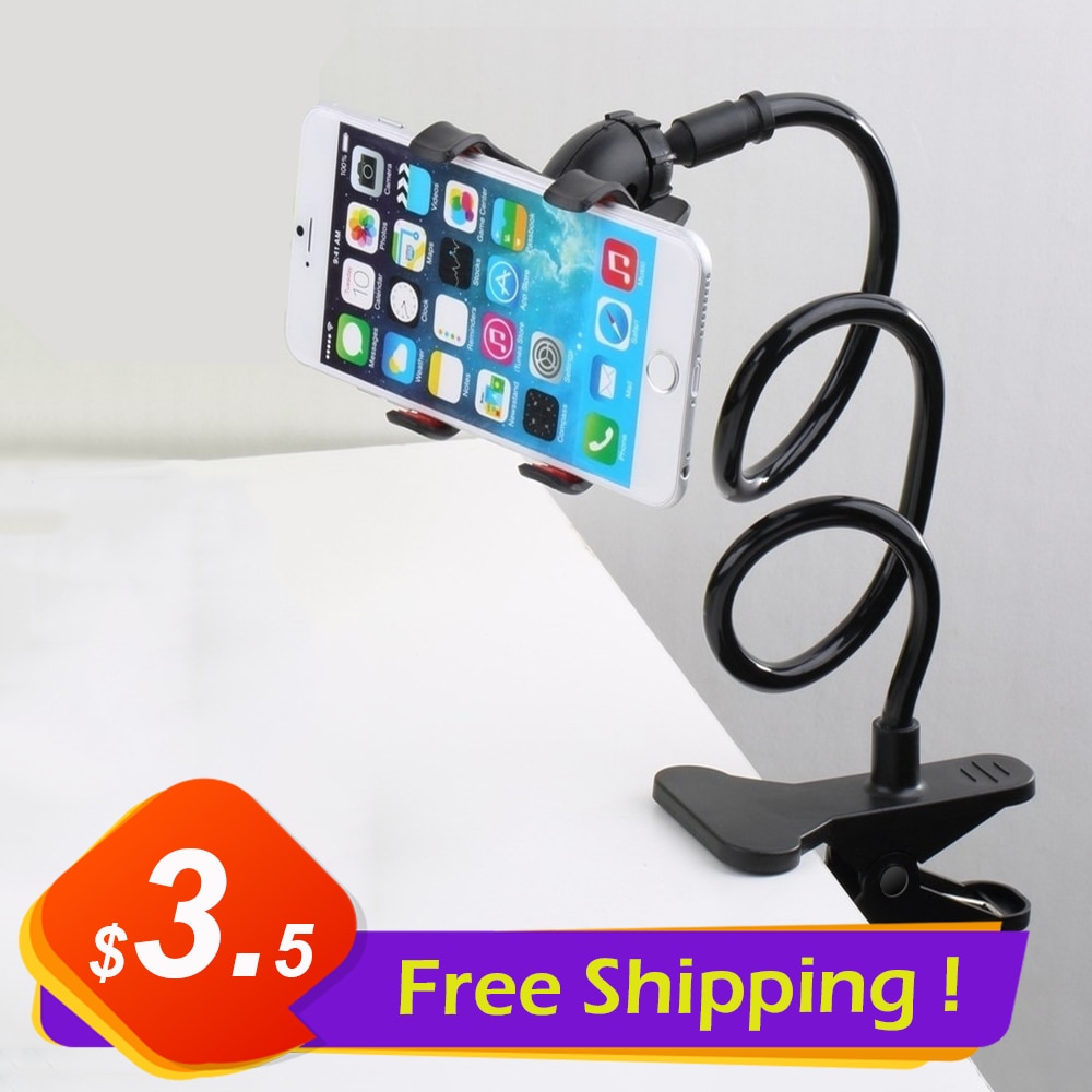 Universal Phone Holder Flexible 360 Degree Clip for Mobile Cell Phone Holder Lazy Bed Desktop Bracket Mount Stand Desk Bracket