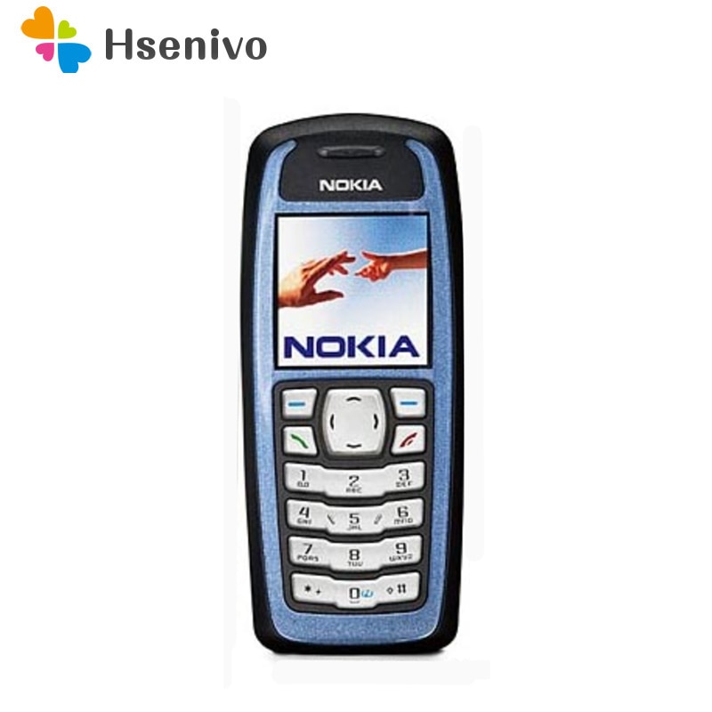 Nokia 3100 Refurbished-Original Unlocked 3100 GSM Bar phone with Hebrew & Arabic keyboard Cellphone (blue Color) Free shipping