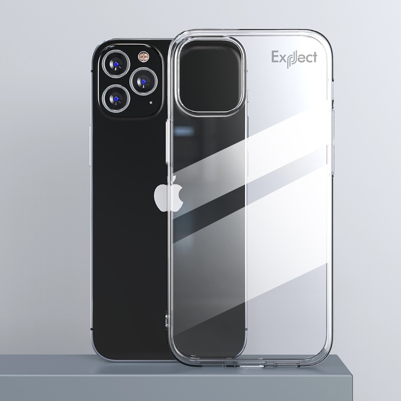 Exect Liquid Silicon Clear Case for iPhone 12/iPhone 12 Pro