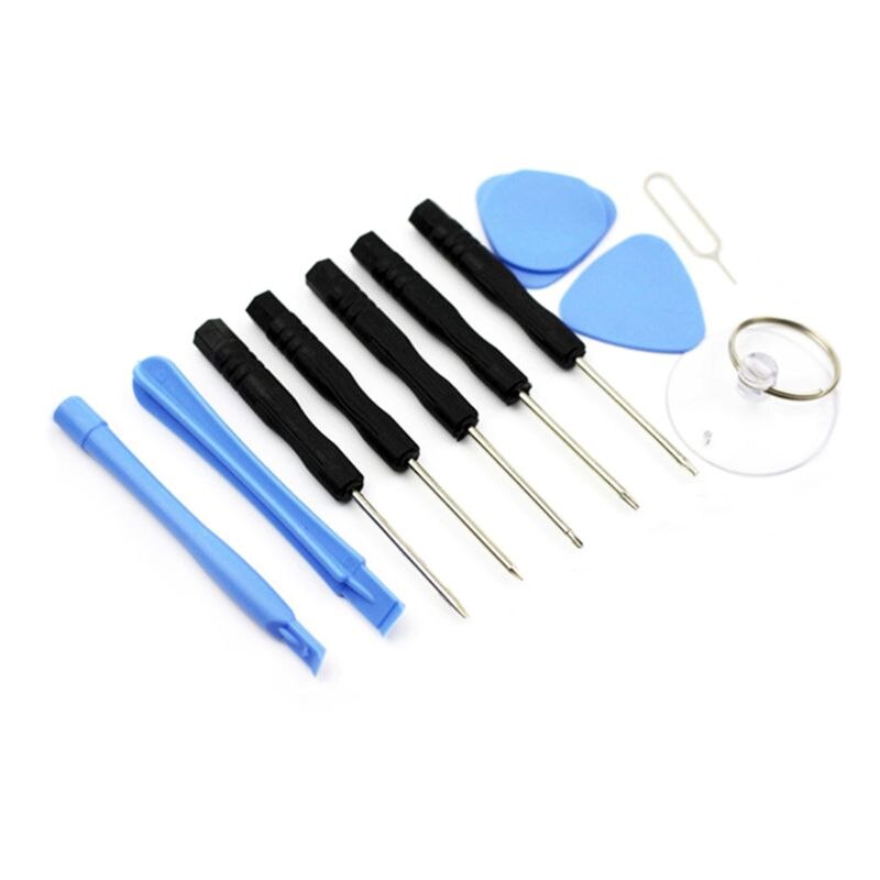 New 11 in 1 Opening Tools Disassemble Kit for iphone 4 4s 5 5s 6 6s Smart Mobile Phone Repair Tools Kit Screwdriver Set 20CB