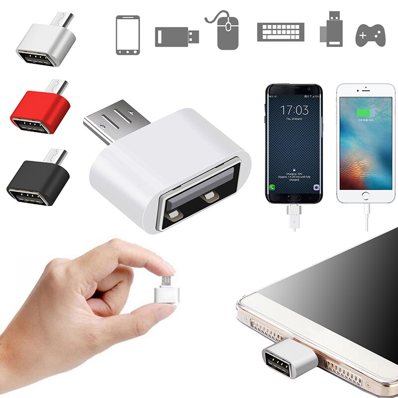 Micro To USB 2.0 Female Adapter For Android Phone Adapter Mini OTG Converter Nk6 Mobile Phone Adapters & Converters