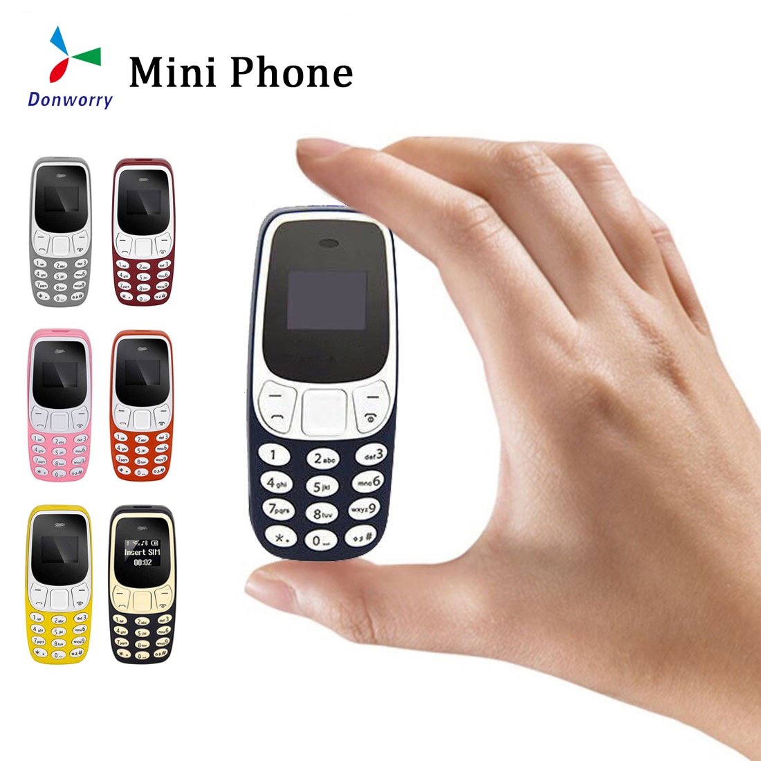 Super Small Mini Mobile Phone BM10 Dual Sim Card With MP3 Player FM Unlocked Cellphone Voice Change Bluetooth Dialing GSM