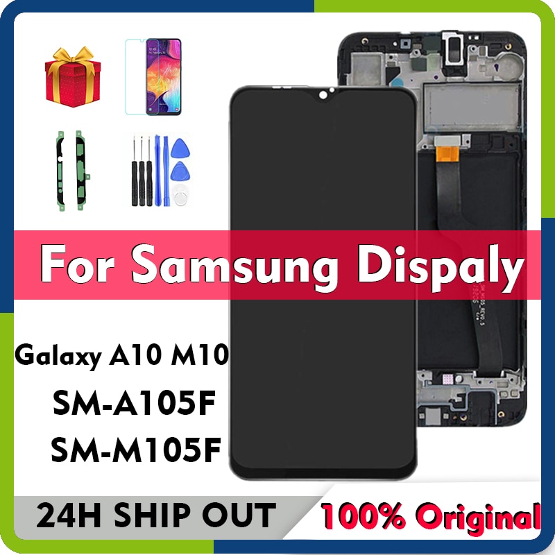 Original LCD For Samsung Galaxy A10 M10 A105 M105 SM A105F A105G A105M A105N DS LCD Display With Touch Screen Digitizer Assembly