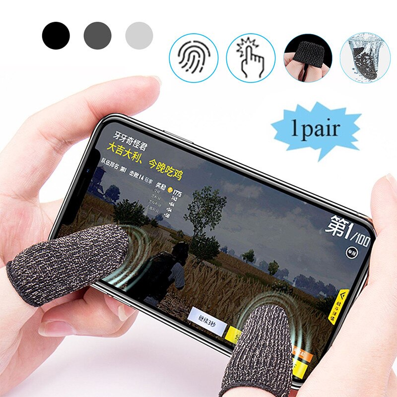 Finger Cots Phone Gaming Triggers Mobile Triggers Gatillos for PUBG Iphone Finger Sleeve Apple Iphone Cotton Fiber