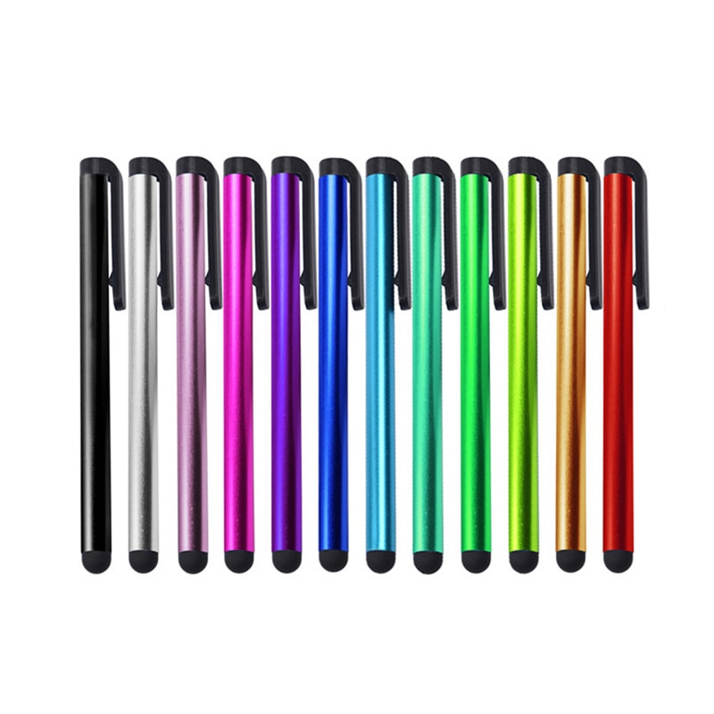1pc Tablet Touch Screen Universal Capacitive Pen Cellphone Stylus Metal Computer Touch Pen Useful Accessories Color Randomly