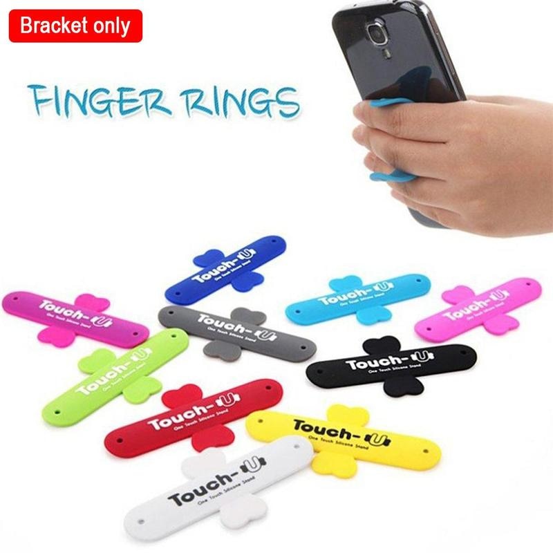 Printing Silicone Phone Stand Mount Touch U Holder Back Sticker Support The Phone Well All Smartphones Universal