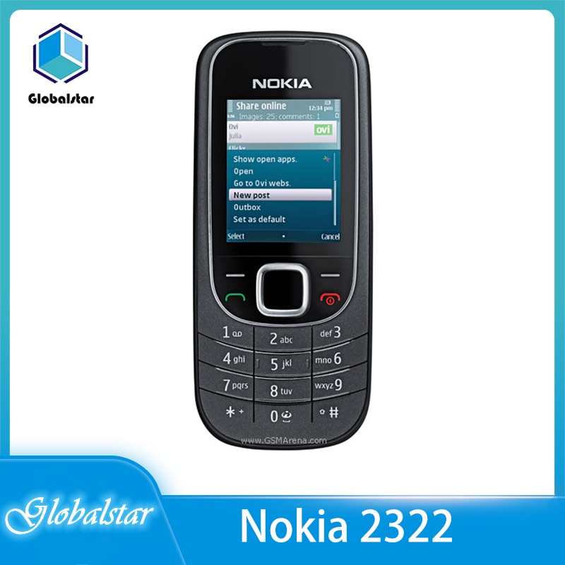 Nokia 2322 Refurbished Original Unlocked Nokia 2322C mobile phone one year warranty refurbished