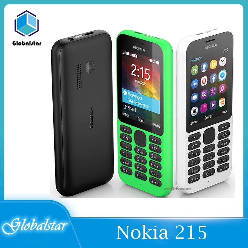 Nokia 215 Refurbished mobile phones Original Dual sim Card 2G GSM 1100mAh Unlocked Cheap Celluar Phone Dual SIM pictures