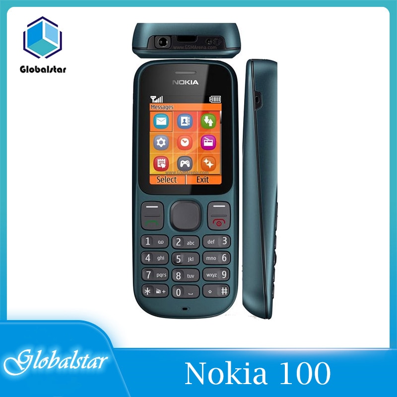 Nokia 100 Refurbished Original Nokia 100 1000 FM Radio unlocked original Mobile Phone one year warranty refurbished