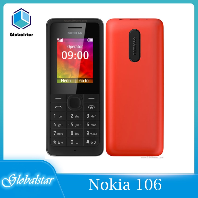 Nokia 106 Refurbished Original Nokia 106 FM Radio One SIM Cards Good Quality Unlocked Mobile Phone