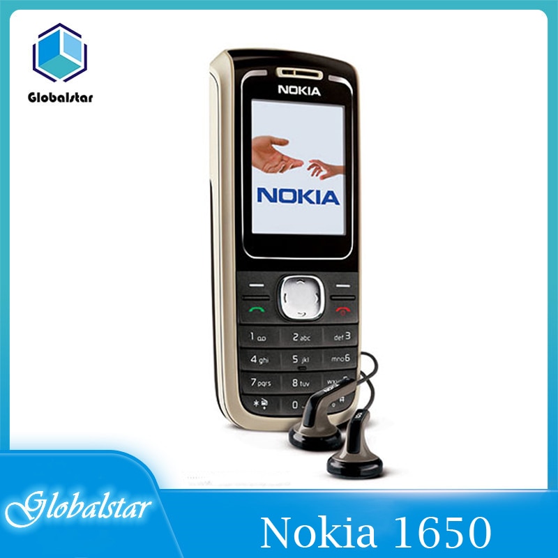 Nokia 1650 Refurbished mobile phones Original Unlocked 1.8 inch FM radio 1020mah Battery Cheap Good Quality Free shipping