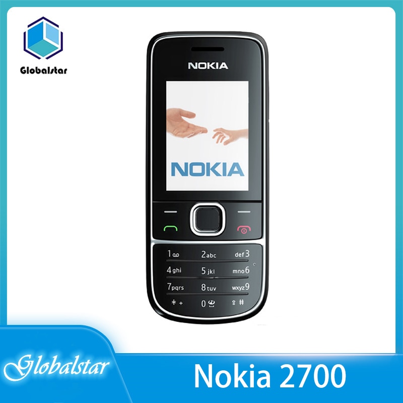 Nokia 2700 Refurbished Unlocked Original Nokia 2700C 2700 Classic Mobile phone GSM 2MP FM Mp3 Player cellphone Free shippping