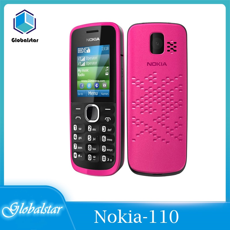 Nokia 110 Refurbished original 110 FM Radio unlocked dual sim card Good Quality Mobile Phone one year warranty refurbished