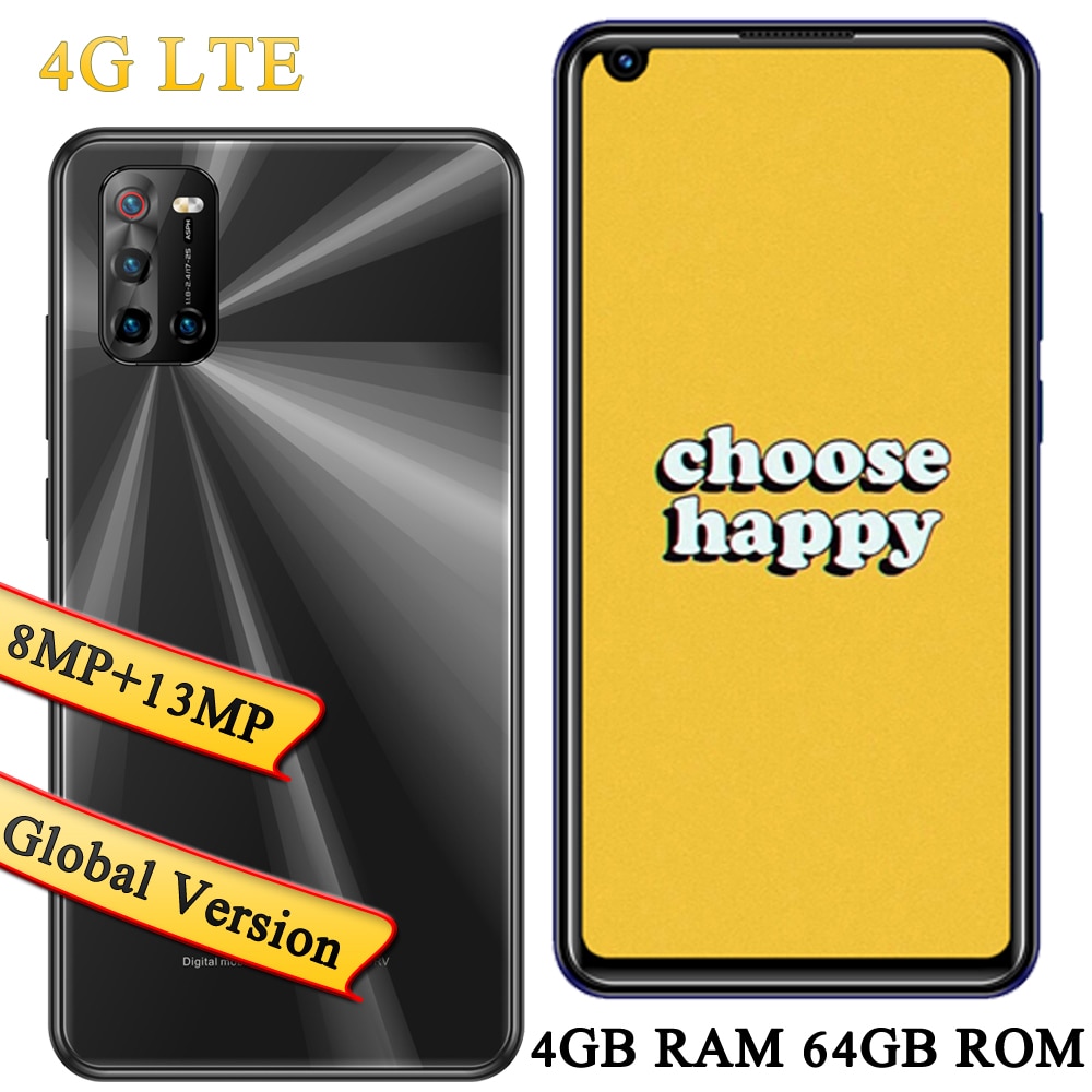 8MP+13MP Note 10 Pro Face ID Mobile Phones 4G RAM+64G ROM Android 4G LTE Front/Back Camera 6.72" Smartphones Celuares Unlocked