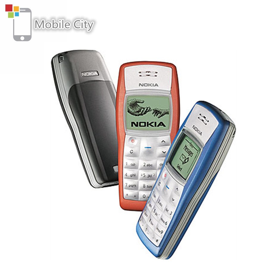 Used NOKIA 1100 Classic Cell Phones GSM 900/1800 Support Multi-Language Unlocked Mobile Phone