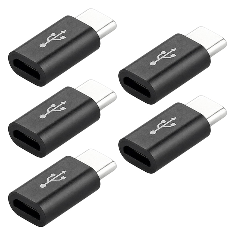 5PC Type-C USB 3.1 Adapter OTG Fast Portable Charging Data Type-C Data Charging Adapter Cables Converter For Samsung Xiaomi