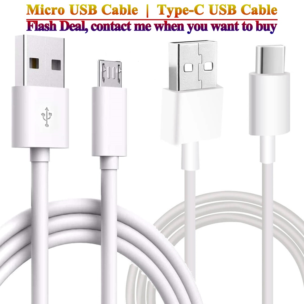 For Smartphones Android Mobile Phones unlocked cellphone 1 meter USB Cable Micro / Type C fast charging