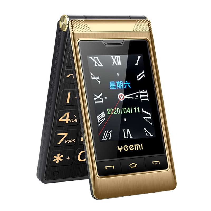 gift 3.0" dual Screen cell phones speed dial one-key SOS call FM senior touch mobile phone Russian keyboard button G10-C
