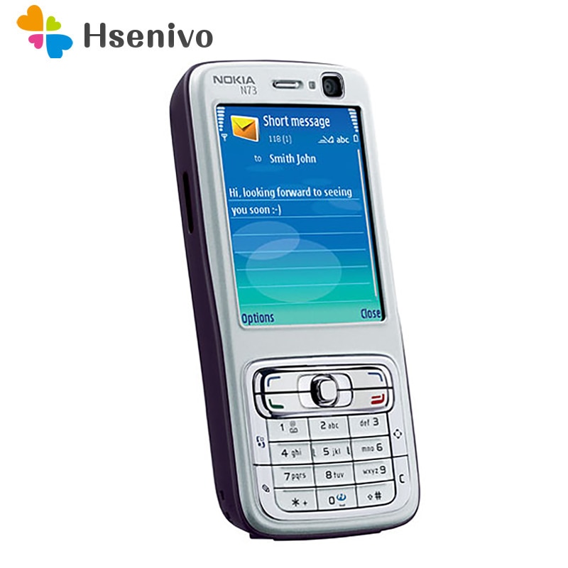 Nokia N73 Refurbished-Original Nokia N73 Mobile Cell Phone Unlocked GSM English Arabic Russian Keyboard