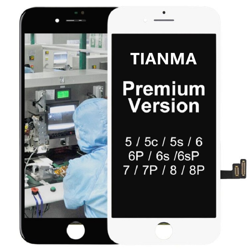 For iPhone X For iPhone 5S SE 6 6 Plus LCD Screen Tianma Replacement with Touch Screen For iPhone 7 7 Plus 8 8 Plus LCD Display