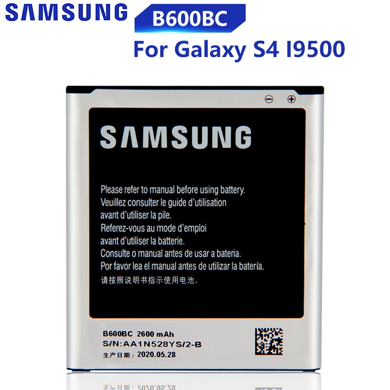 Original Replacement Samsung Battery For Galaxy S4 I9500 I959 I9502 I9508 GT-I9505 Genuine B600BC B600BE B600BU 2600mAh