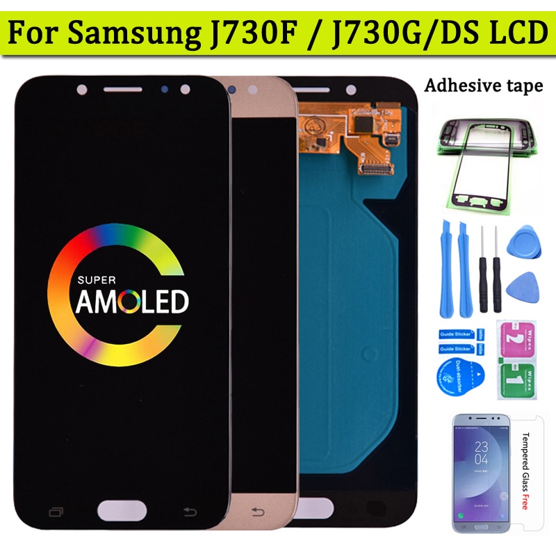 Super Amoled LCD For Samsung Galaxy J7 Pro 2017 J730 J730F LCD Display and Touch Screen Digitizer Assembly