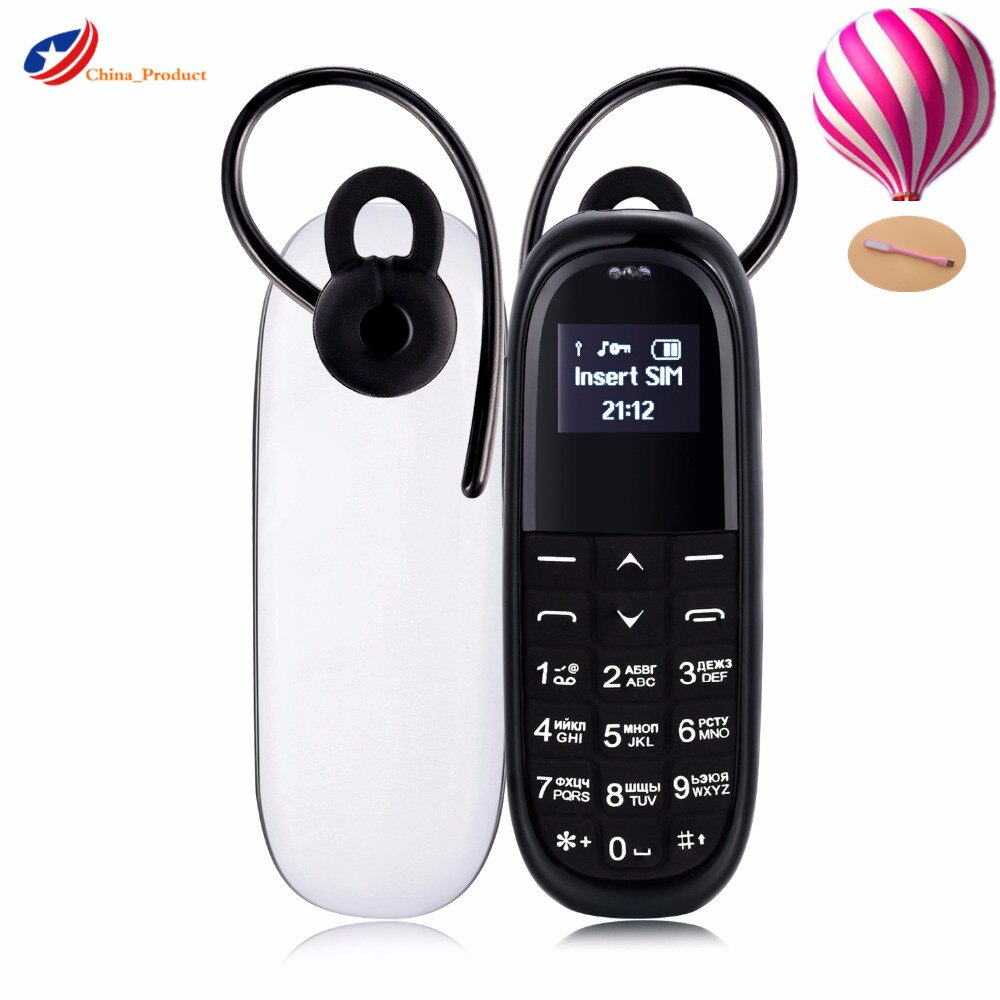 Original AEKU KK1 Bluetooth Dialer Mini Cute Mobile Phone 0.66'' Magic Voice 330mAh 1 SIM Card Cellphone PK GT Gtstar BM50 BM70