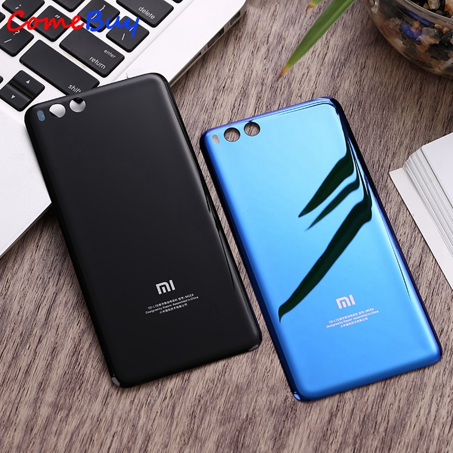 For Xiaomi Mi6 Battery Cover Mi 6 Rear Glass Door Housing Replacement For Xiaomi Mi6 Battery Cover Back Glass Case With Adhesive