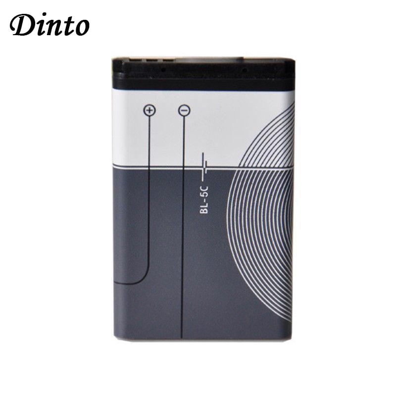 Dinto 1pc BL-5C BL5C BL 5C Replacement Li-ion Lithium Battery 1020mAh Batteries for Nokia 1112 1208 1600 2610 2600 n70 n71