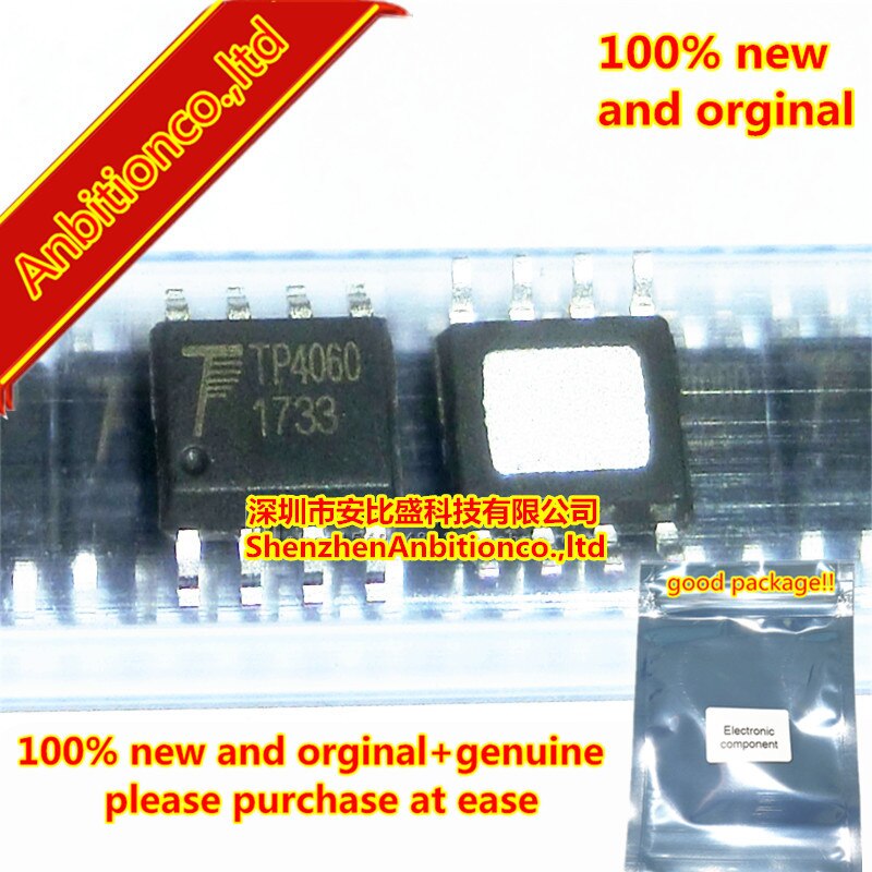 1pcs 100% new and orginal TP4060 SOP-8 Single chip lithium ion battery charging chip in stock